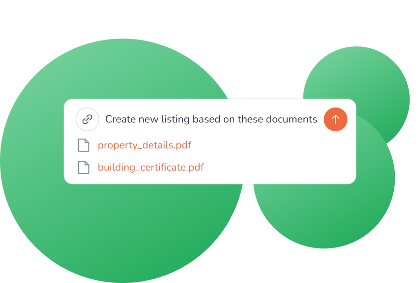 Create a real estate listing from documents